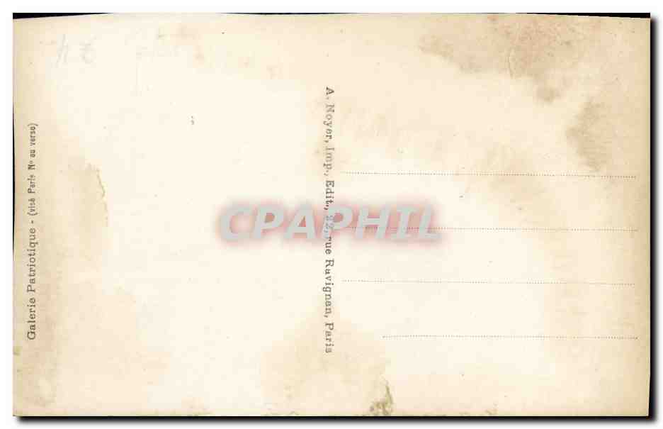 CPA Bateau Guerre Croiseur leger Chatham qui aide a Couler l Emden — Verso