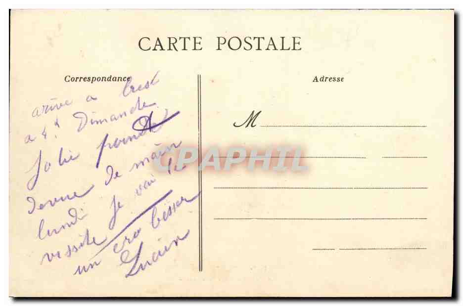 BREST — En primer plano, torpedero de defensa móvil y el crucero Mentcalm; en segundo plano, el Châteaurenault — Artaud-Nozaïs, Nantes — Reverso