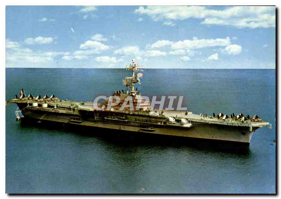 CPM Bateau Guerre le Porte Avion Clemenceau Porte avions
