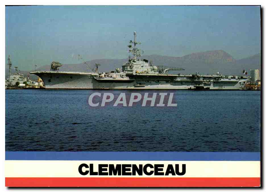 CPm Bateau Guerre Clemenceau Porte Avions