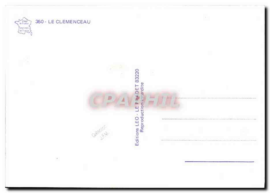 Le Clemenceau — porte-avions français — Éditions LEO — Verso