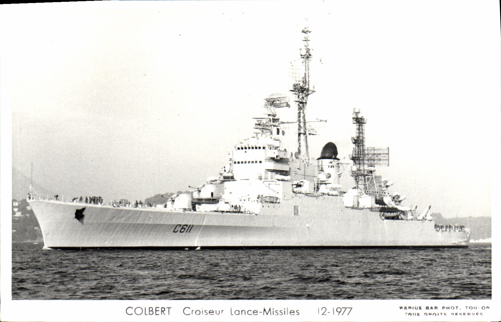 CPM Bateau Guerre Croiseur Lance Missiles Colbert 1977