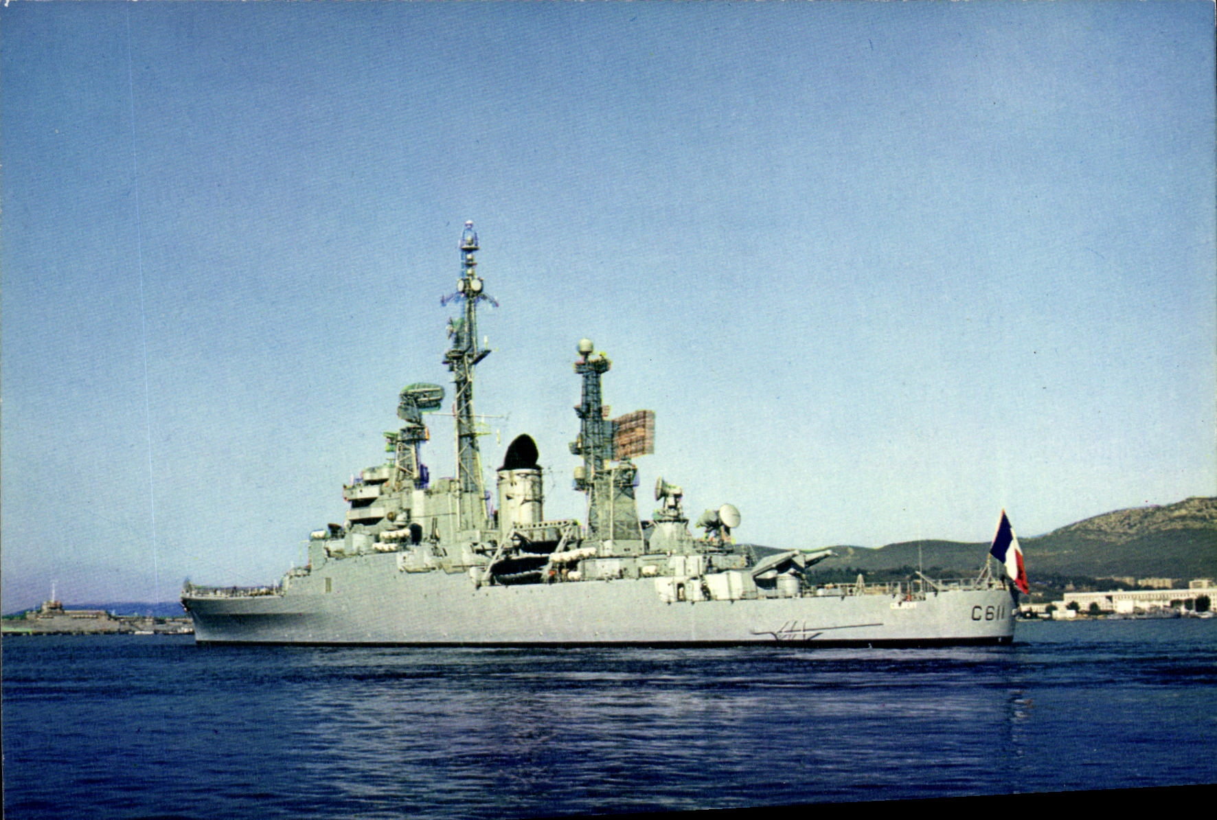 CPA Bateau Guerre La Cote d Azur Varoise Toulon