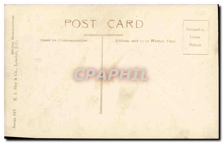 CPA Bateau Guerre HMS Collingwood — Verso