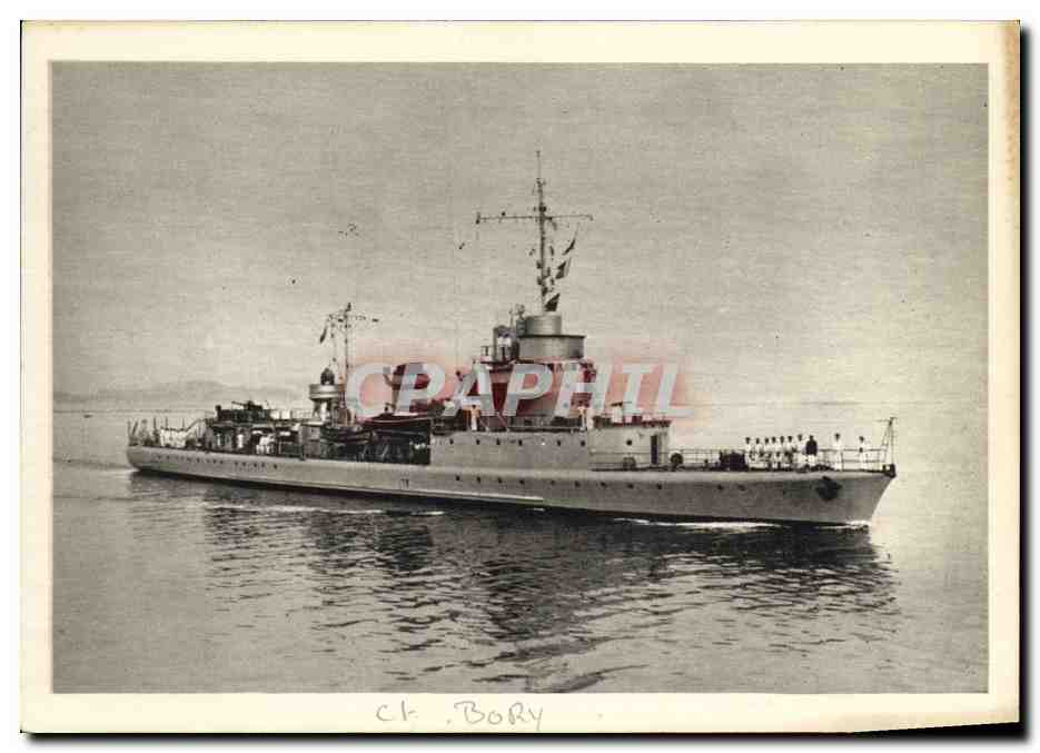 CPA Bateau Guerre Aviso Commandant Bory