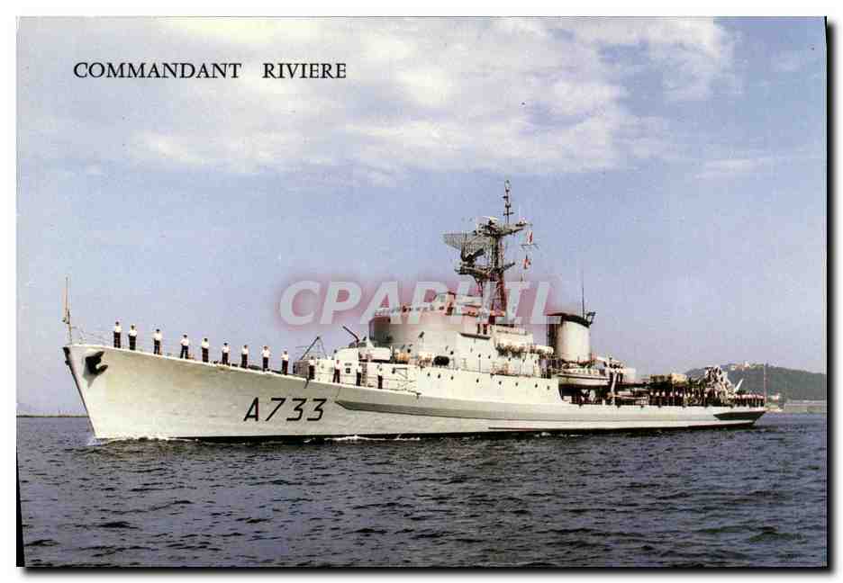 CPM Bateau Guerre Aviso Commandant Riviere