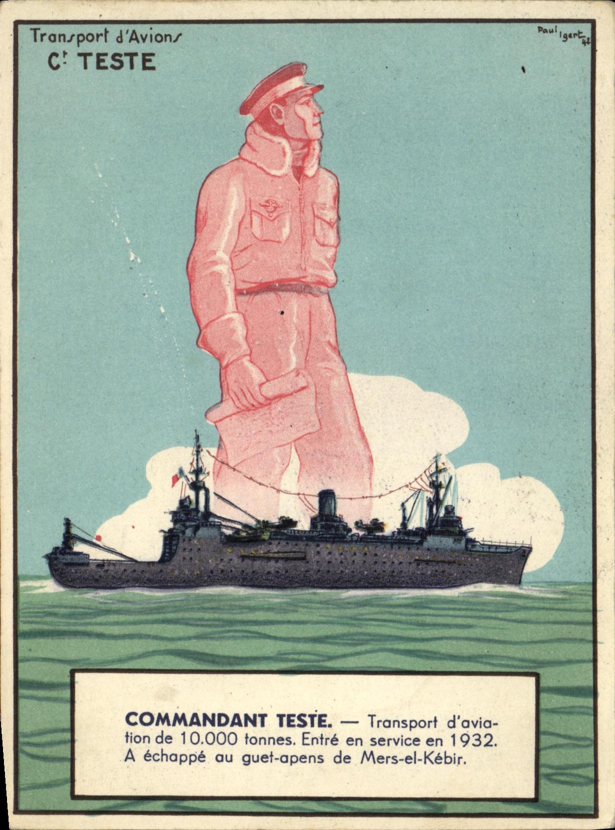 Commandant Teste — Transport d'Avions C' TESTE — Pauligert 42