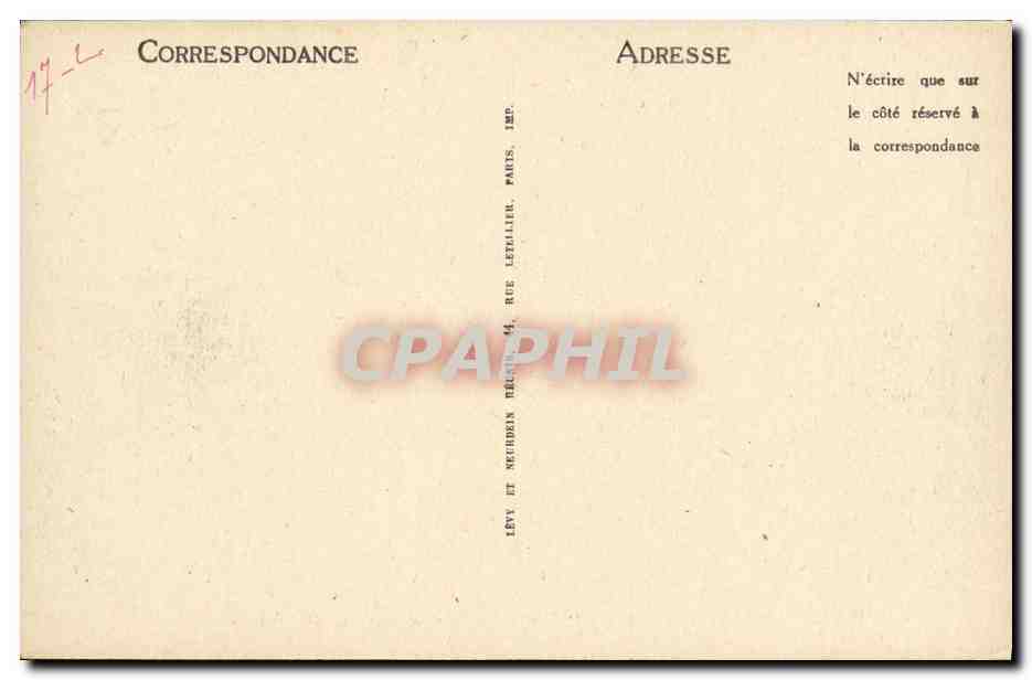 Le "Condé" — Croiseur Cuirassé de 1re classe — LL — Verso