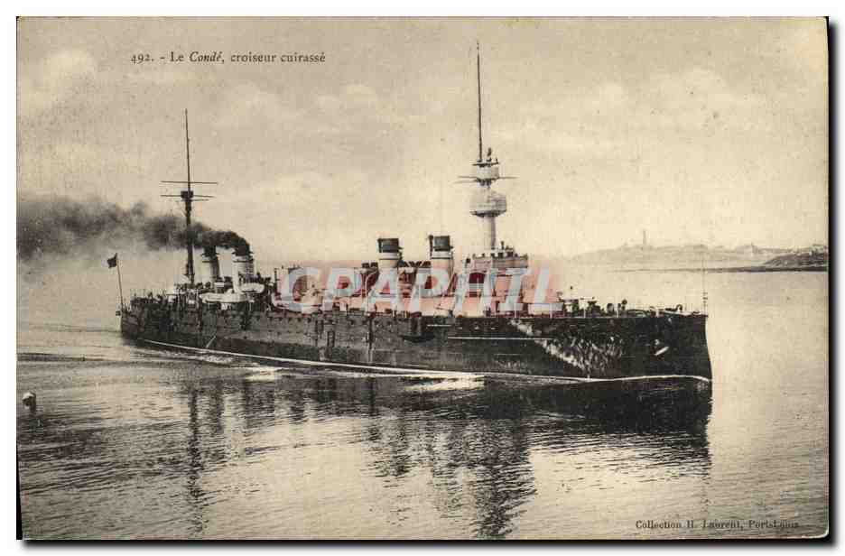 CPA Bateau Guerre Conde Croiseur Cuirasse