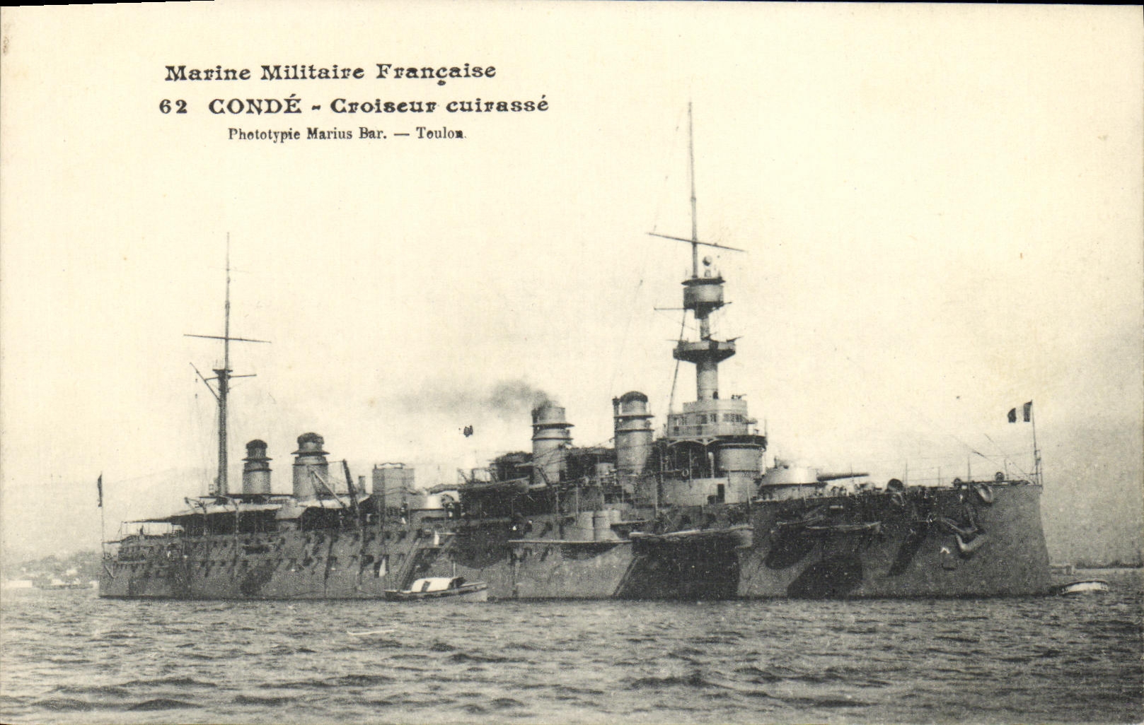 CPA Bateau Guerre Le Conde Croiseur Cuirasse