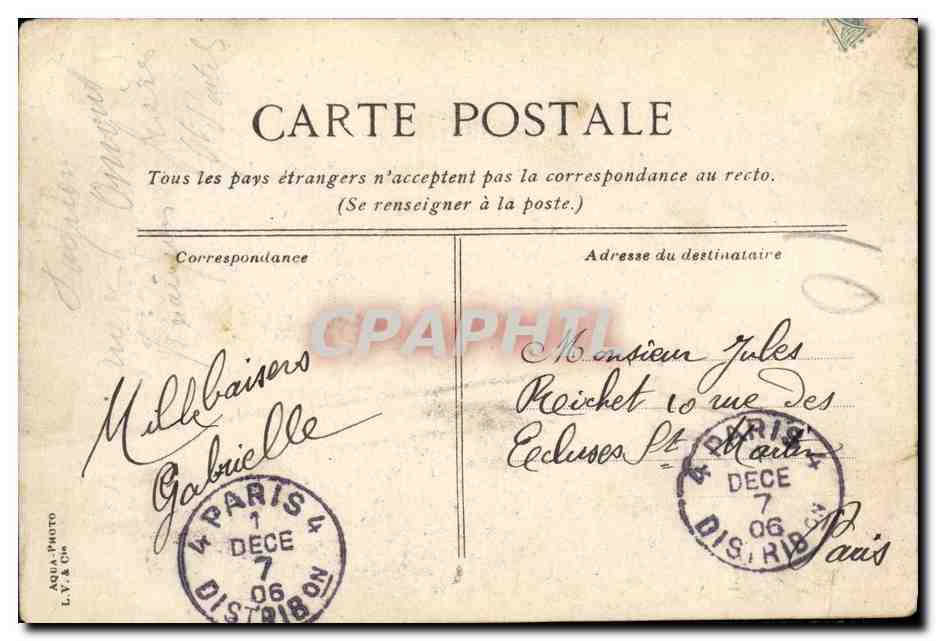 CPA Bateau Guerre Brest Le Conde Croiseur Cuirasse — Verso