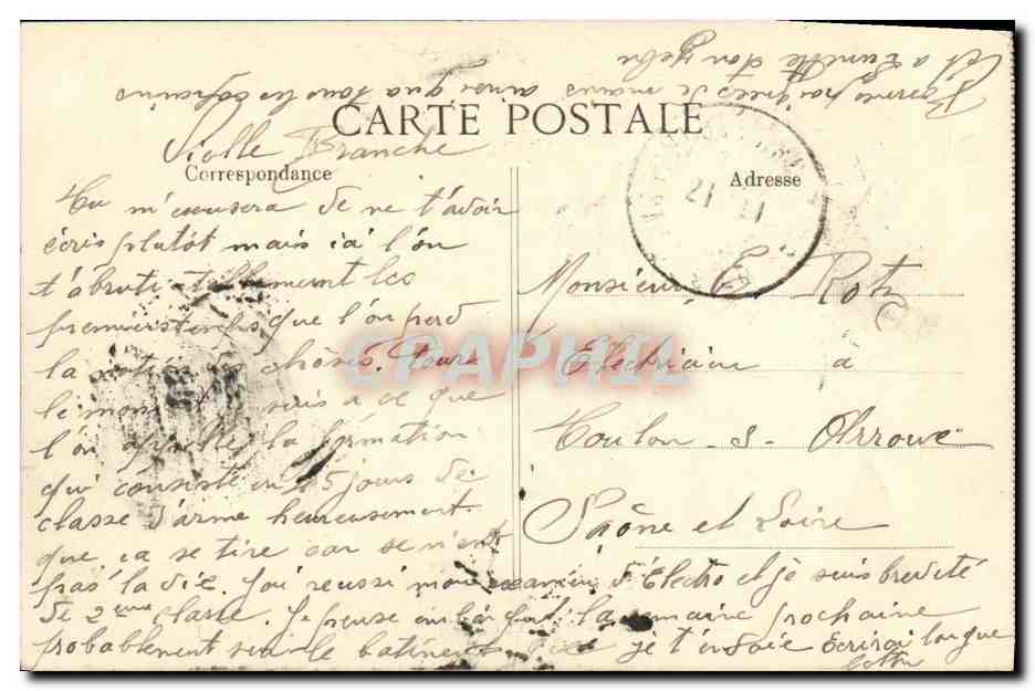 Marine Nationale — "Condorcet" — Cuirassé d'Escadre, 18.818 tonnes — Éditeur (B.D.) — Verso