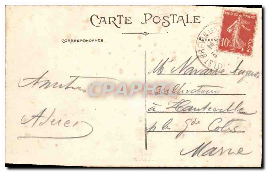 CPA Bateau Guerre Marine De Guerre Le Cuirasse Condorcet — Verso