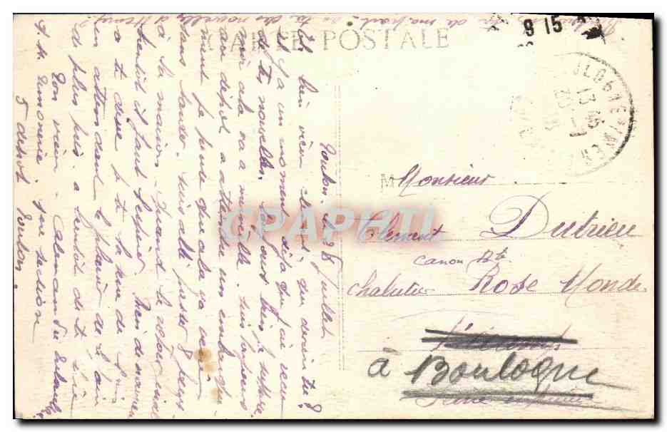 CPA Bateau Guerre Marine De Guerre Condorcet Dreadnought 1er Rang — Verso