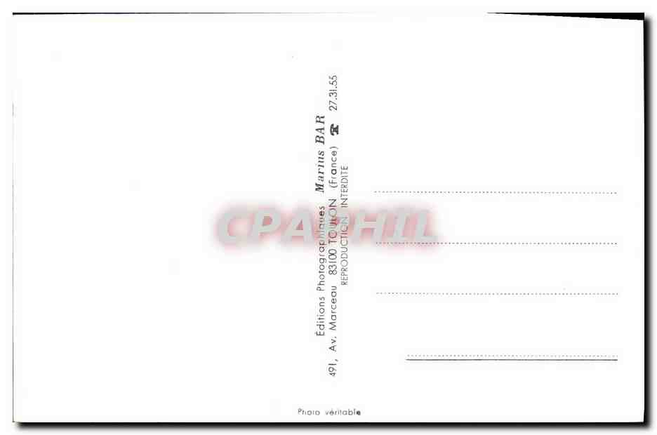 CPM Bateau Guerre Le Corse Escorteur Rapide 1957 — Verso