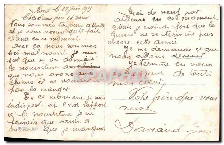 CPA Bateau Guerre Le Courbet Drapeau  — Verso