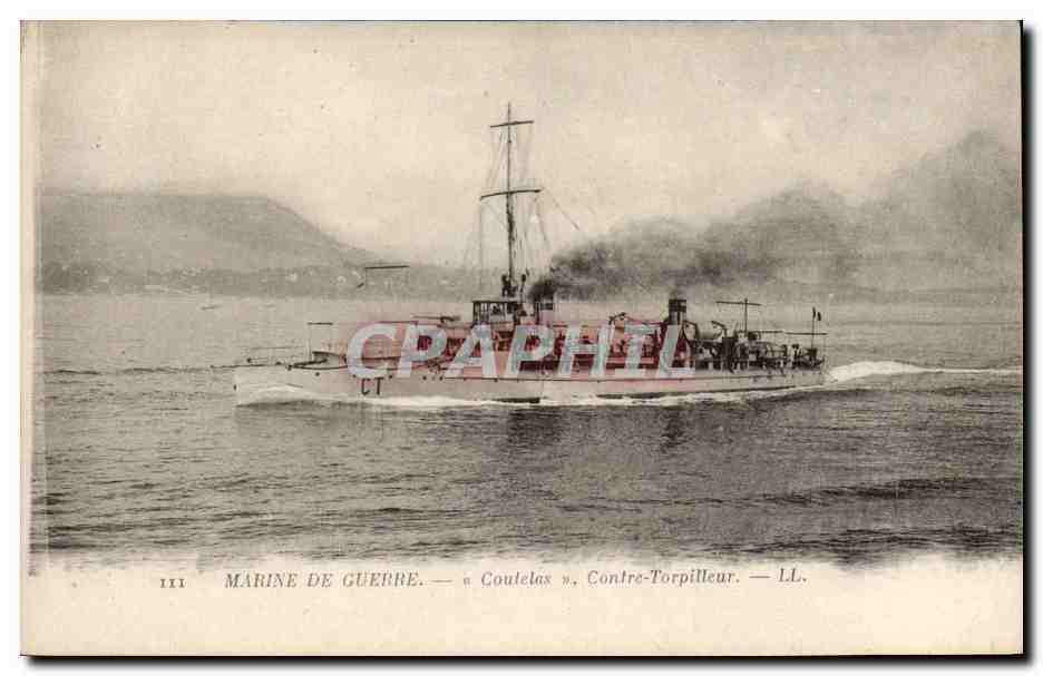 Marine de Guerre — « Coutelas », Contre-Torpilleur — LL.