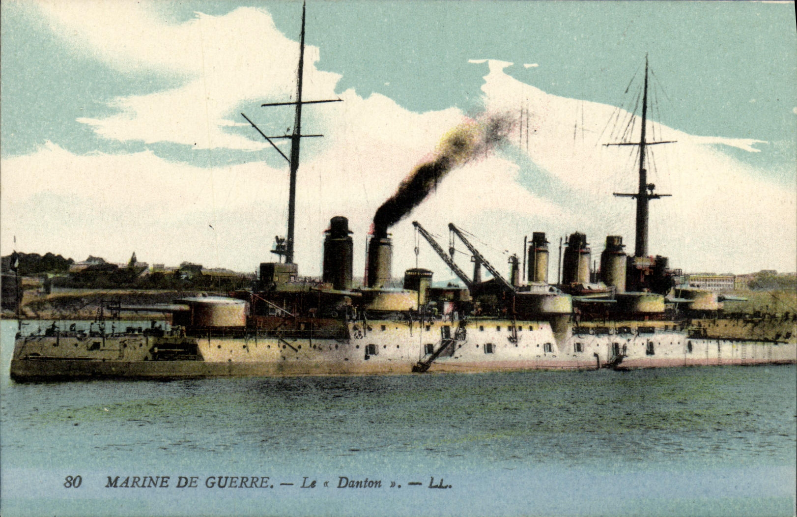 CPA Bateau Guerre Marine De Guerre Le Danton