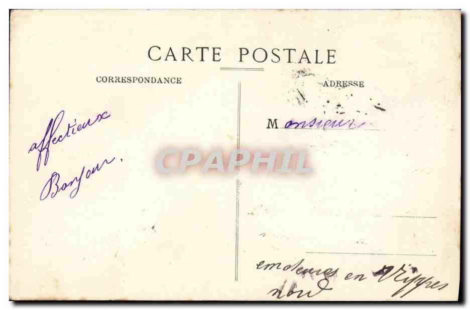 DANTON, Dreadnought - 1ère Escadre - B.C. — Marine de guerre — n°203 — éditeur non visible — Verso