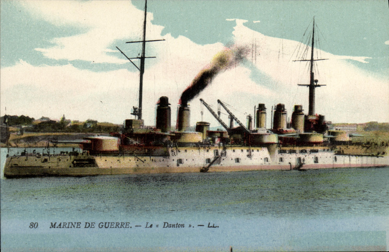 Marine de guerre — Le « Danton » — LL. — N° 80