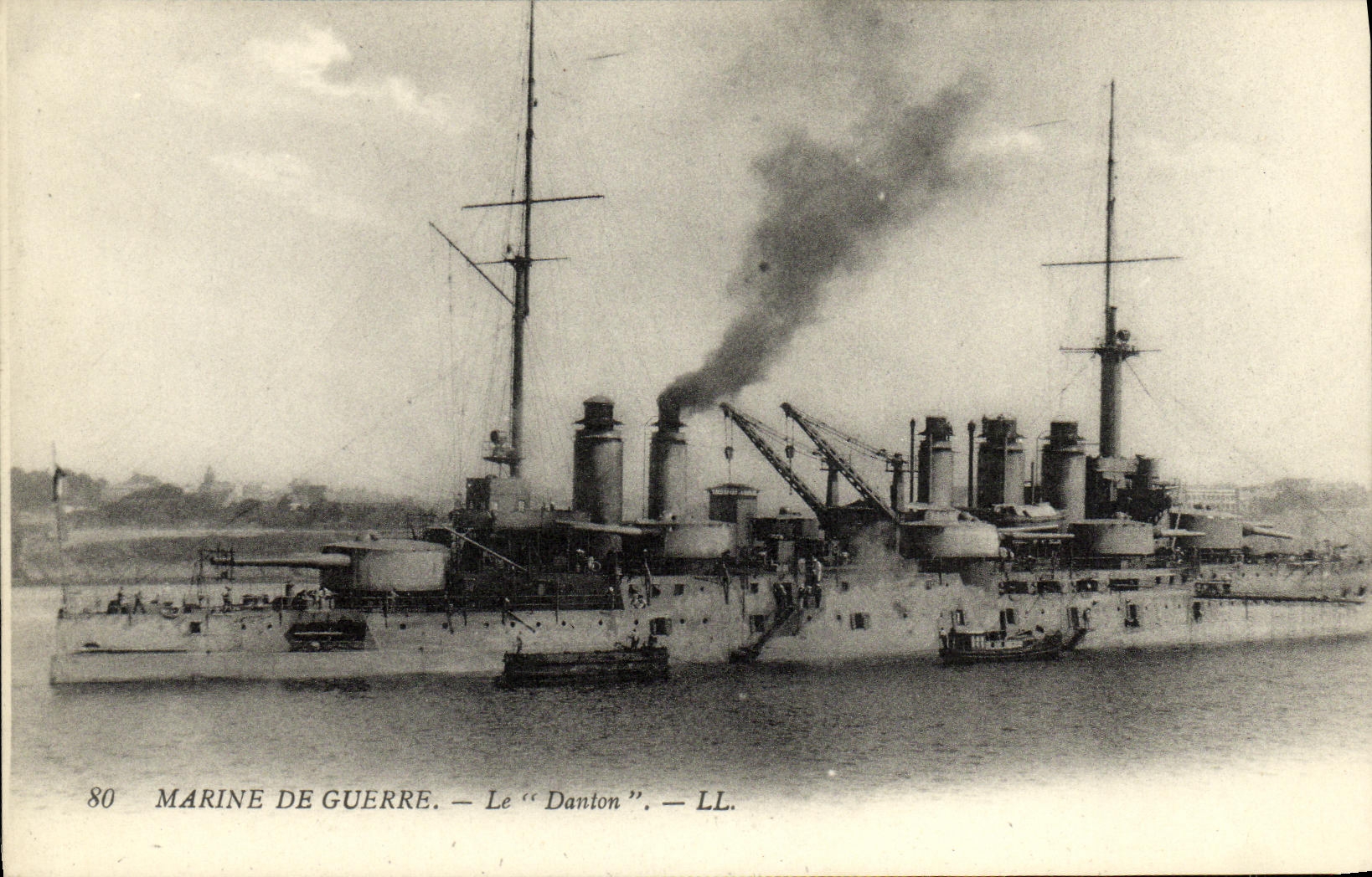 Marine de guerre — Le "Danton" — LL. — N°80