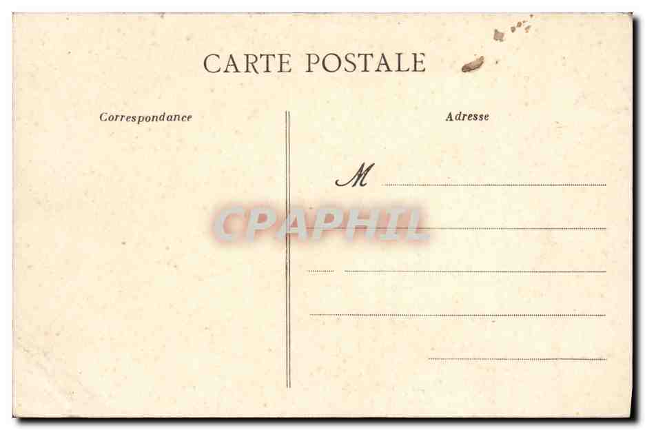 CPA Bateau Guerre Marine de Guerre Francaise Le Dreadnought Danton — Verso