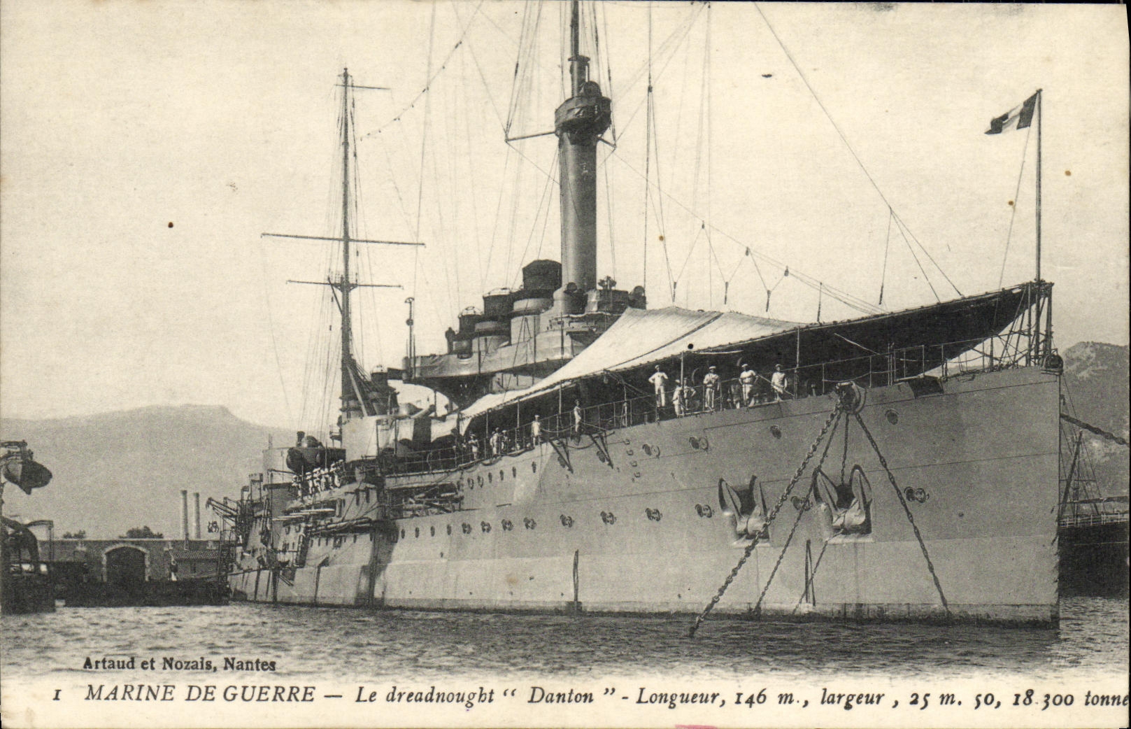 CPA Bateau Guerre Marine de Guerre Le Dreadnought
