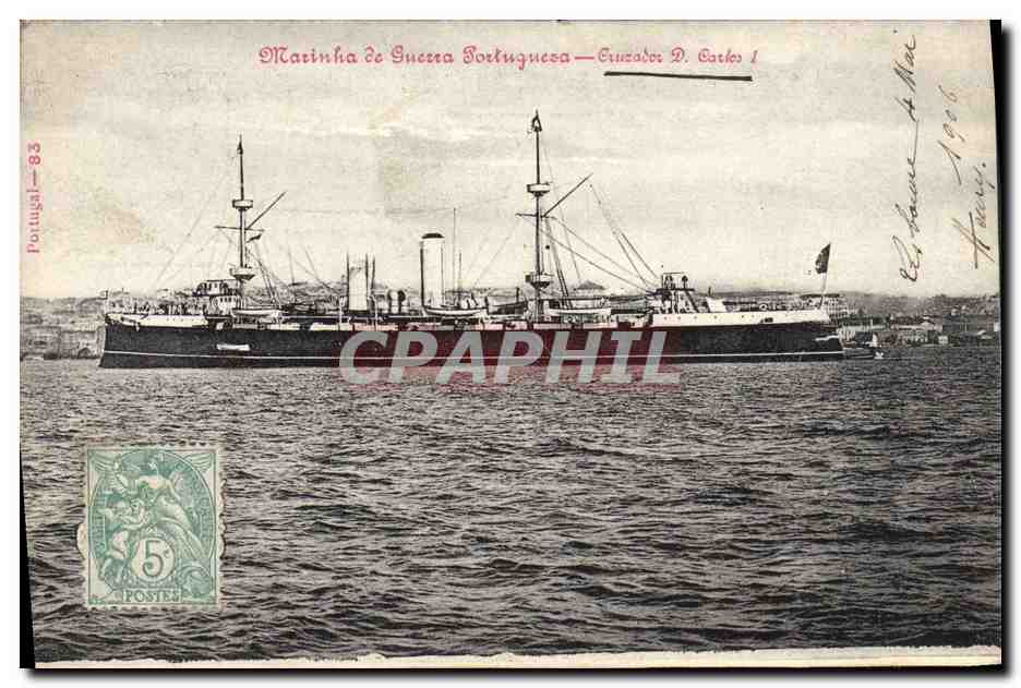 Cruzador D. Carlos I — Marinha de Guerra Portuguesa — Éditeur Portugal — n°83