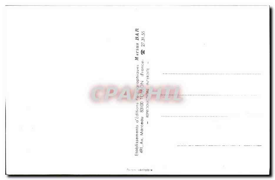 CPM Bateau Guerre Fregate De Grasse — Verso