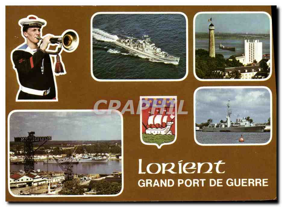 CPM Bateau Guerre Lorient Grand Port De Guerre