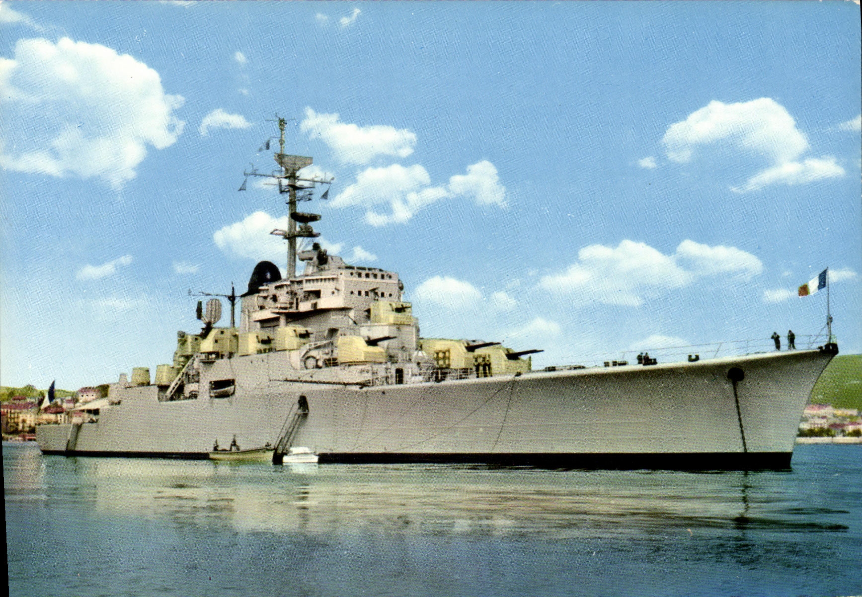 CPM Bateau Guerre De Grasse Croiseur anti aerien