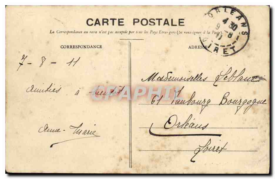 CPA Bateau Guerre Le Cuirasse Democratie — Verso