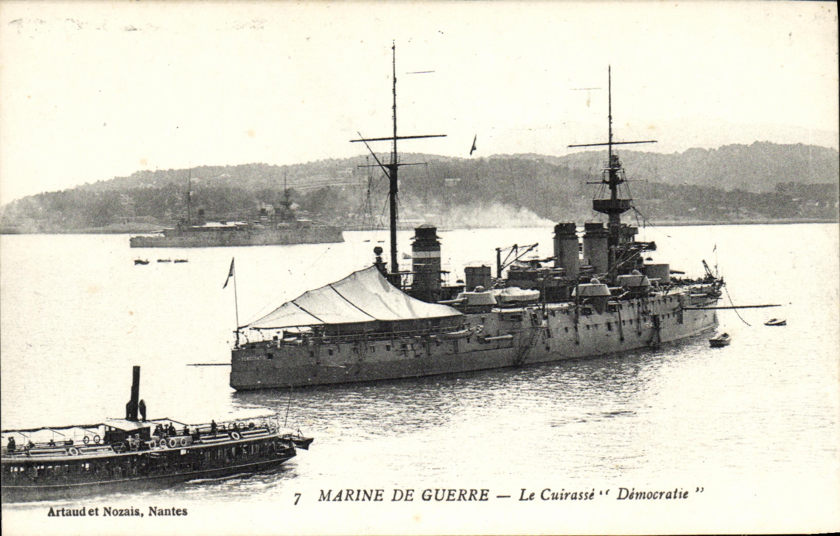 Nantes — Le Cuirassé 'Démocratie' — Artaud et Nozais, N°7