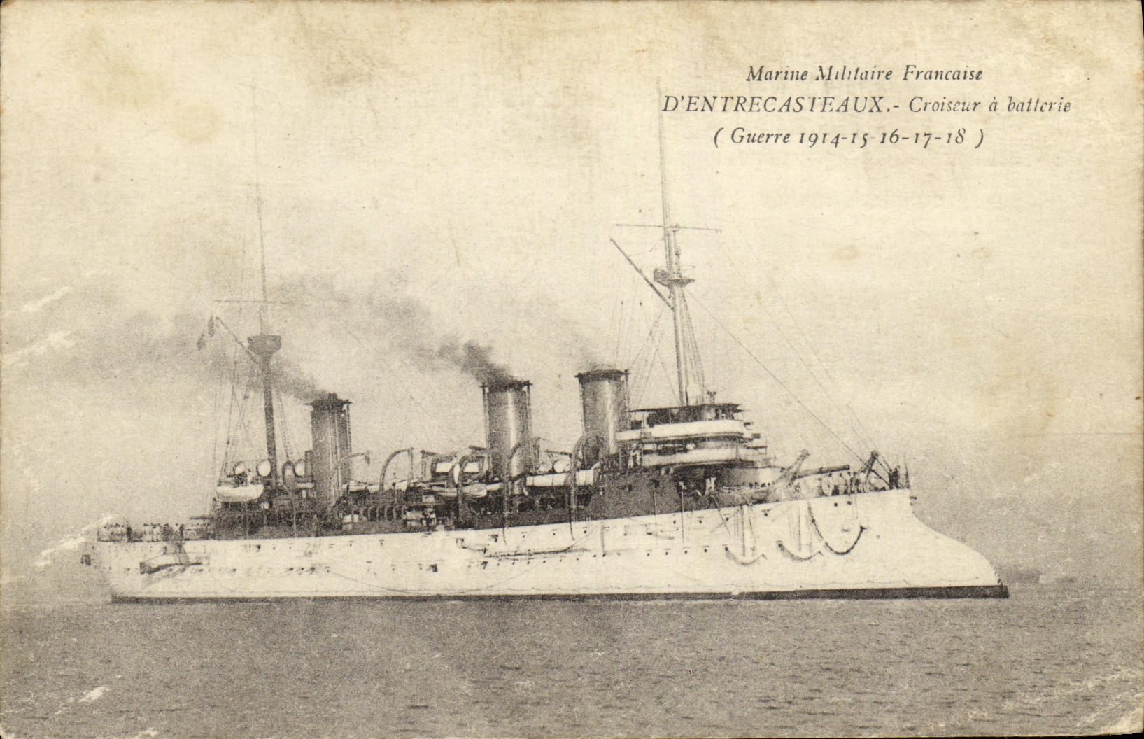 CPA Bateau Guerre D Entrecasteaux Croiseur a Batterie