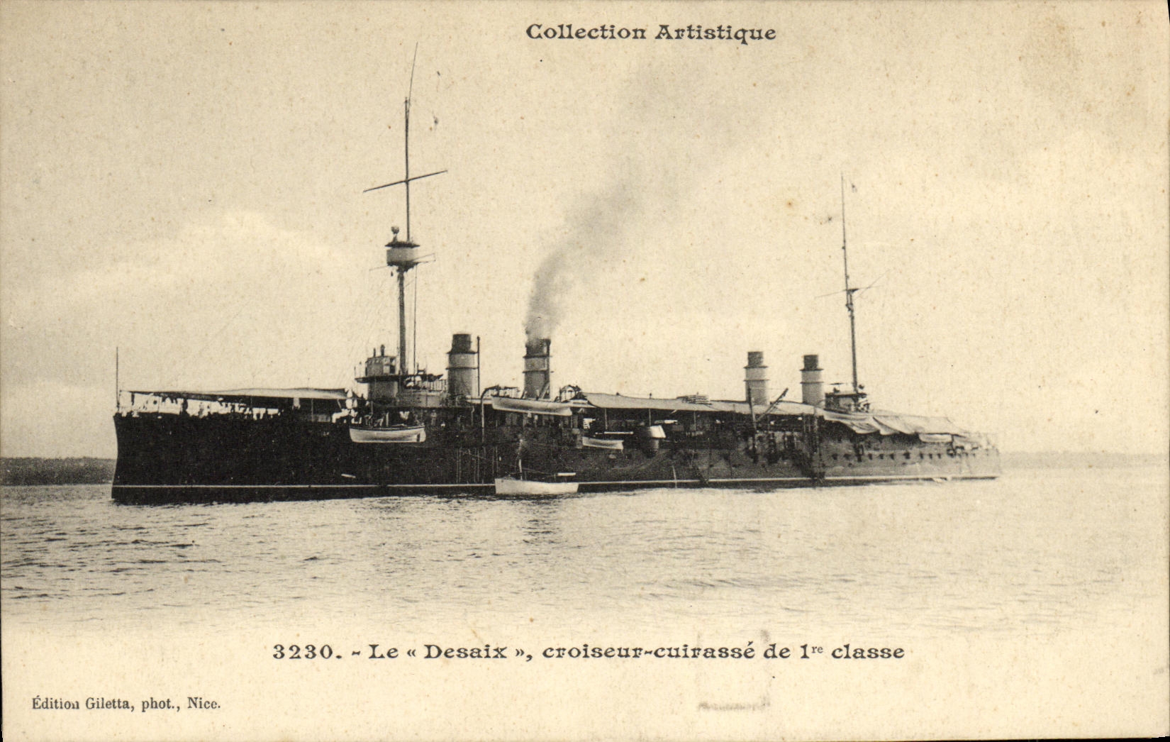 CPA Bateau Guerre Le Desaix Croiseur Cuirasse de 1er Classe