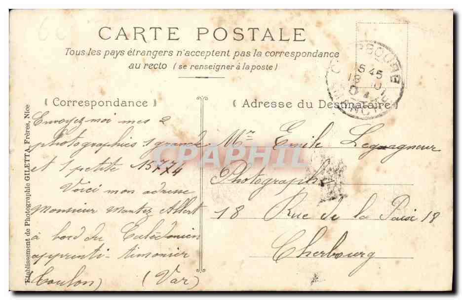 CPA Bateau Guerre Le Desaix Croiseur Cuirasse de 1ere classe — Verso