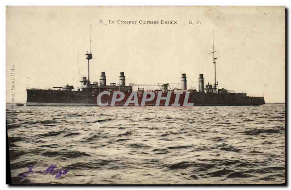 Le Croiseur Cuirassé Desaix — G.F. — Éditeur J. Mazé, Sainte-Adresse