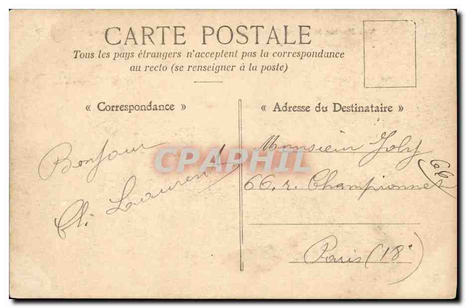 CPA Bateau Guerre Le Desaix Croiseur Cuirasse de 1ere classe — Verso