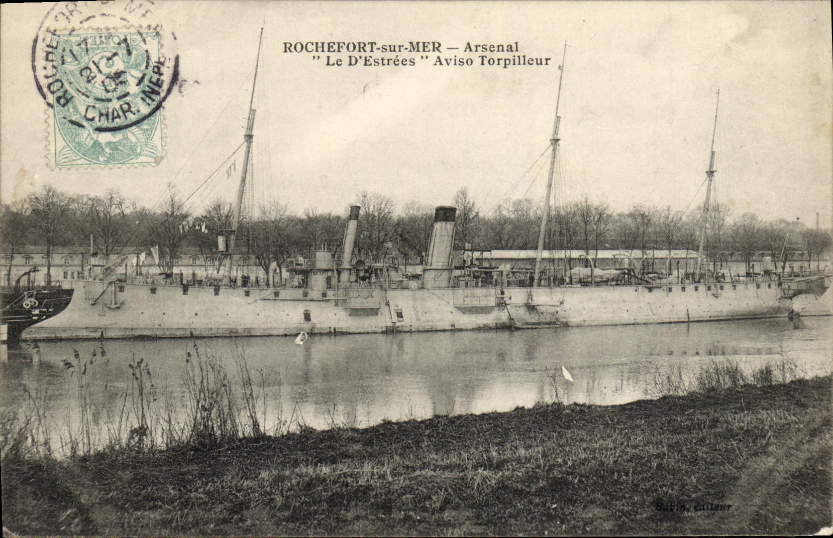 ROCHEFORT-sur-MER — Arsenal — "Le D' Estrées" Aviso Torpilleur — Sabine, Éditeur