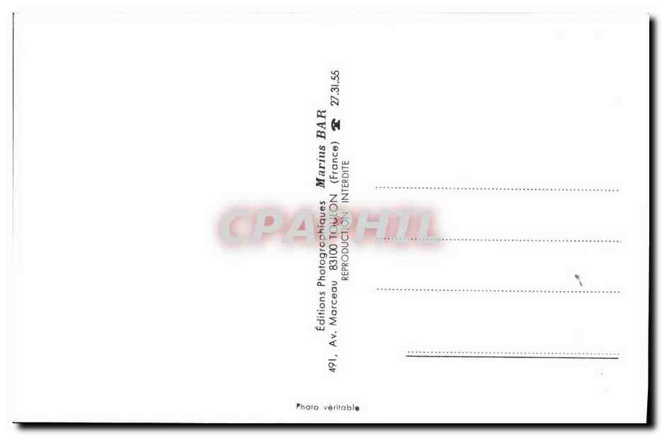 CPM Bateau Guerre Dives 1979 — Verso