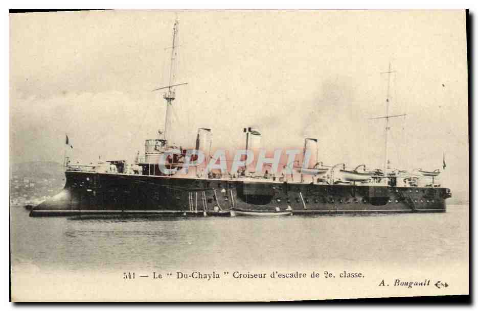 CPA Bateau Guerre Le Du Chayla Croiseur d escadre de 2eme classe