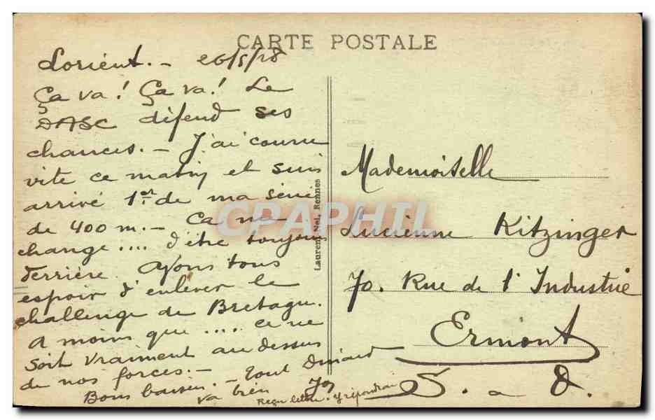 CPA Bateau Guerre Le Duguay Trouin — Verso