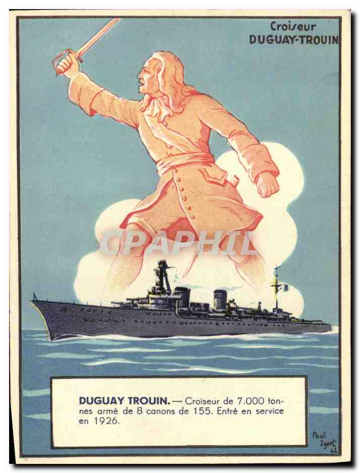 CPA Bateau Guerre Duguay Trouin Croiseur