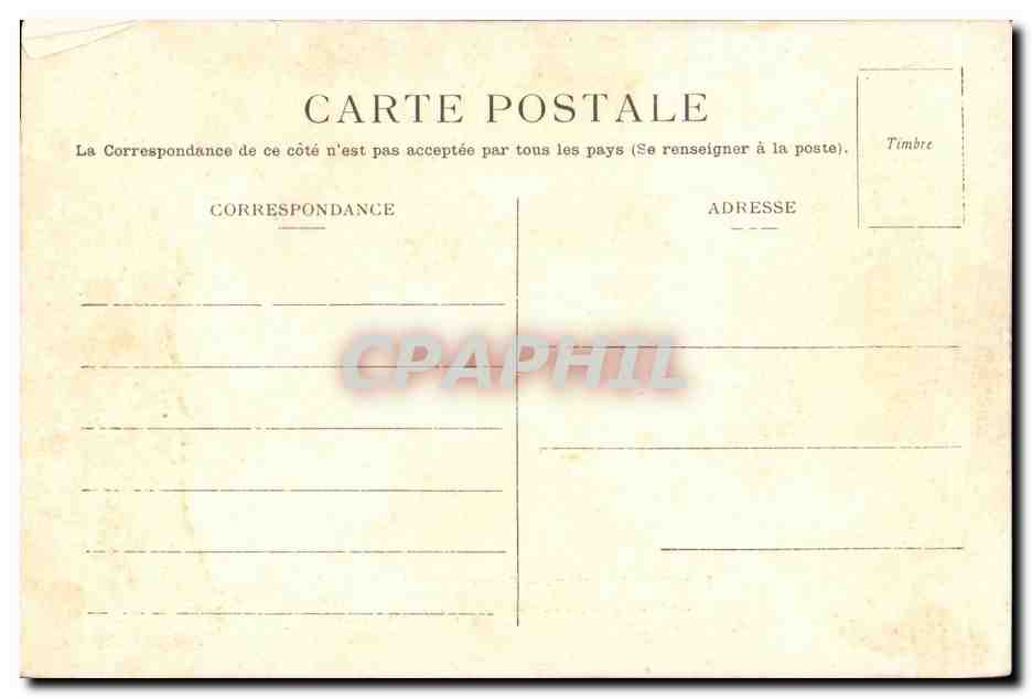 CPA Bateau Guerre Duguay Trouin Campagne 1905 1906 a Livourne 1906 — Achterkant