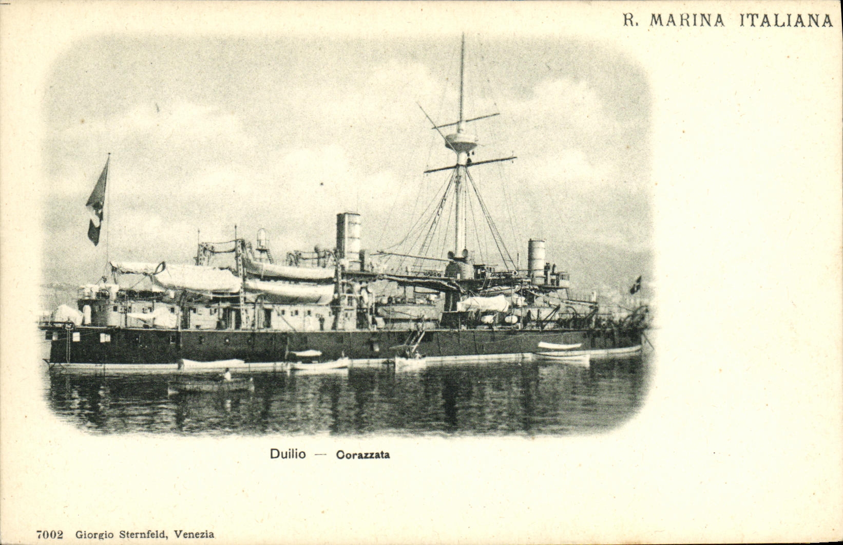 CPA Bateau Guerre Duilio Corazzata