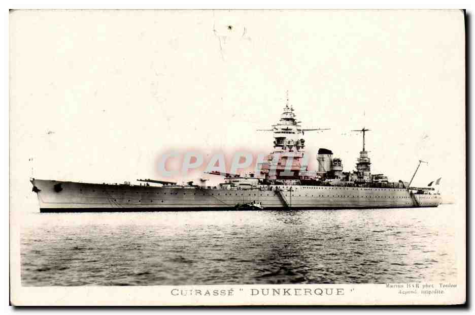 CPM Bateau Guerre Cuirasse Dunkerque