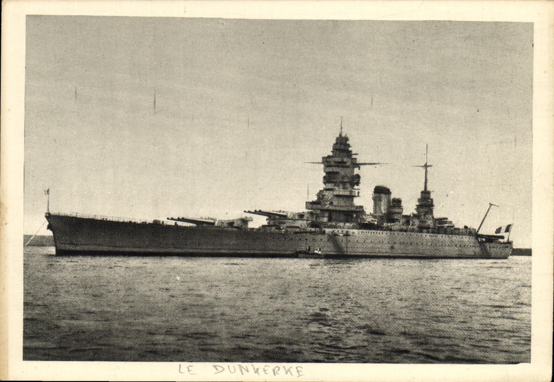 CPA Bateau Guerre Le Dunkerque