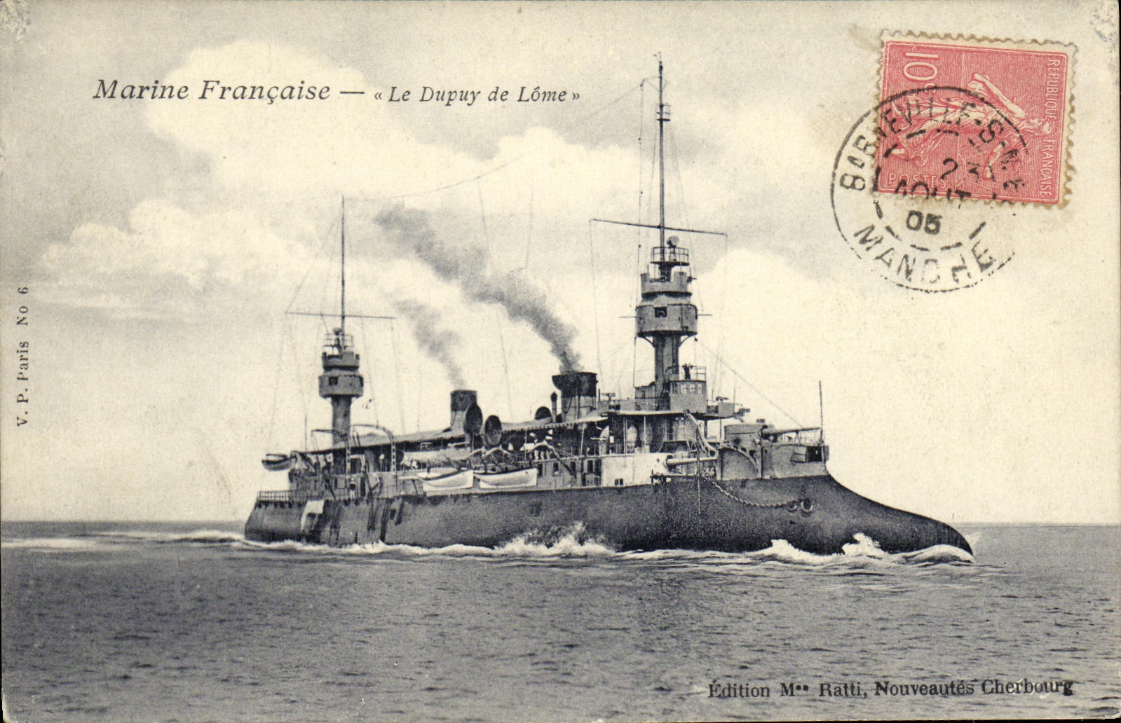 Marina Francesa — « Le Dupuy de Lôme » — Edición Mme Ratti, Nuevas Cherbourg