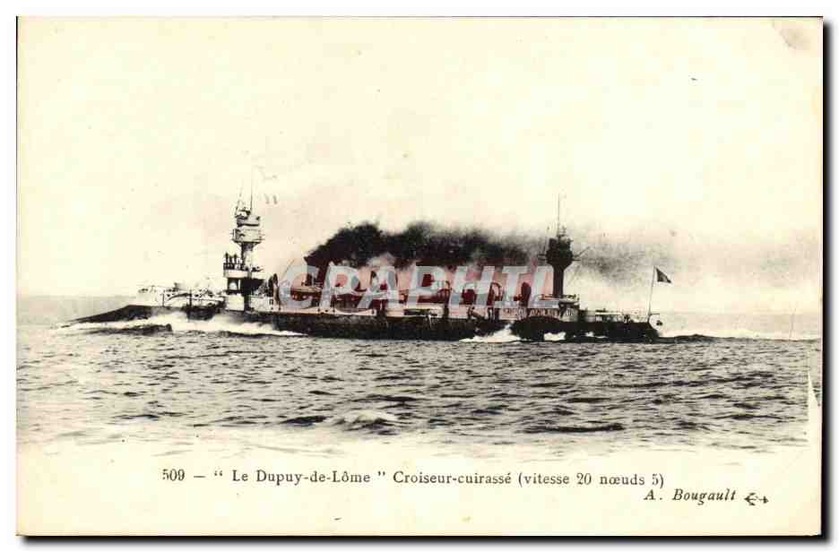 Le Dupuy-de-Lôme — Croiseur-cuirassé — A. Bougault n°509
