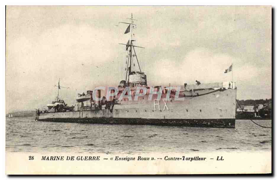 Marina Militar — «Enseigne Roux» — Contratorpedero — LL